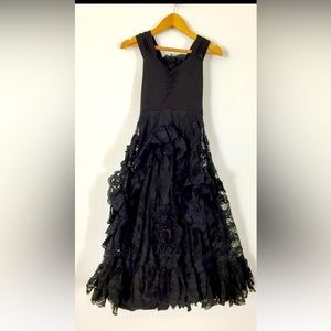 Pixie Girl Vintage Nightingale Dress - Black size 10